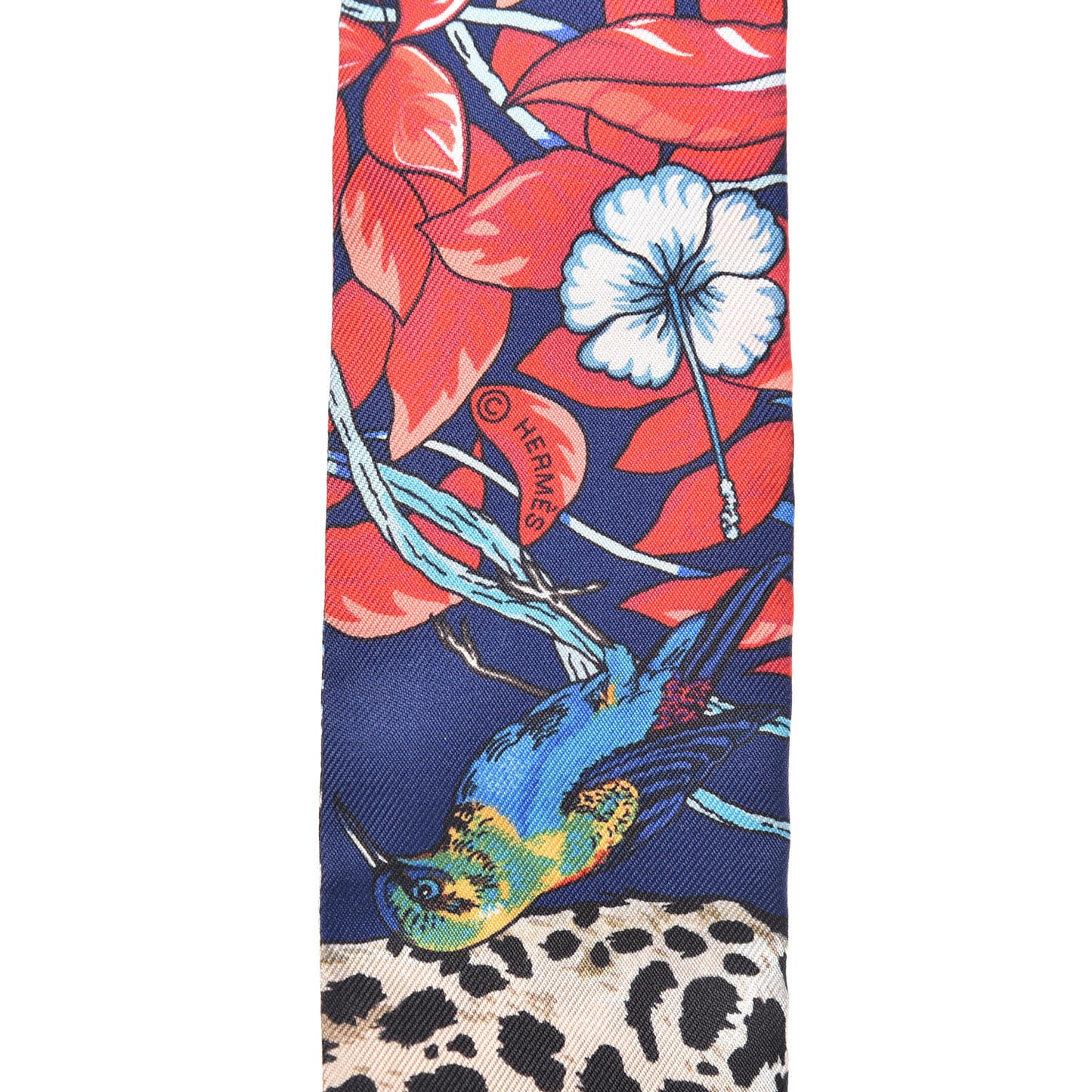 Silk Jungle Love Twilly Marine Rouge Brun