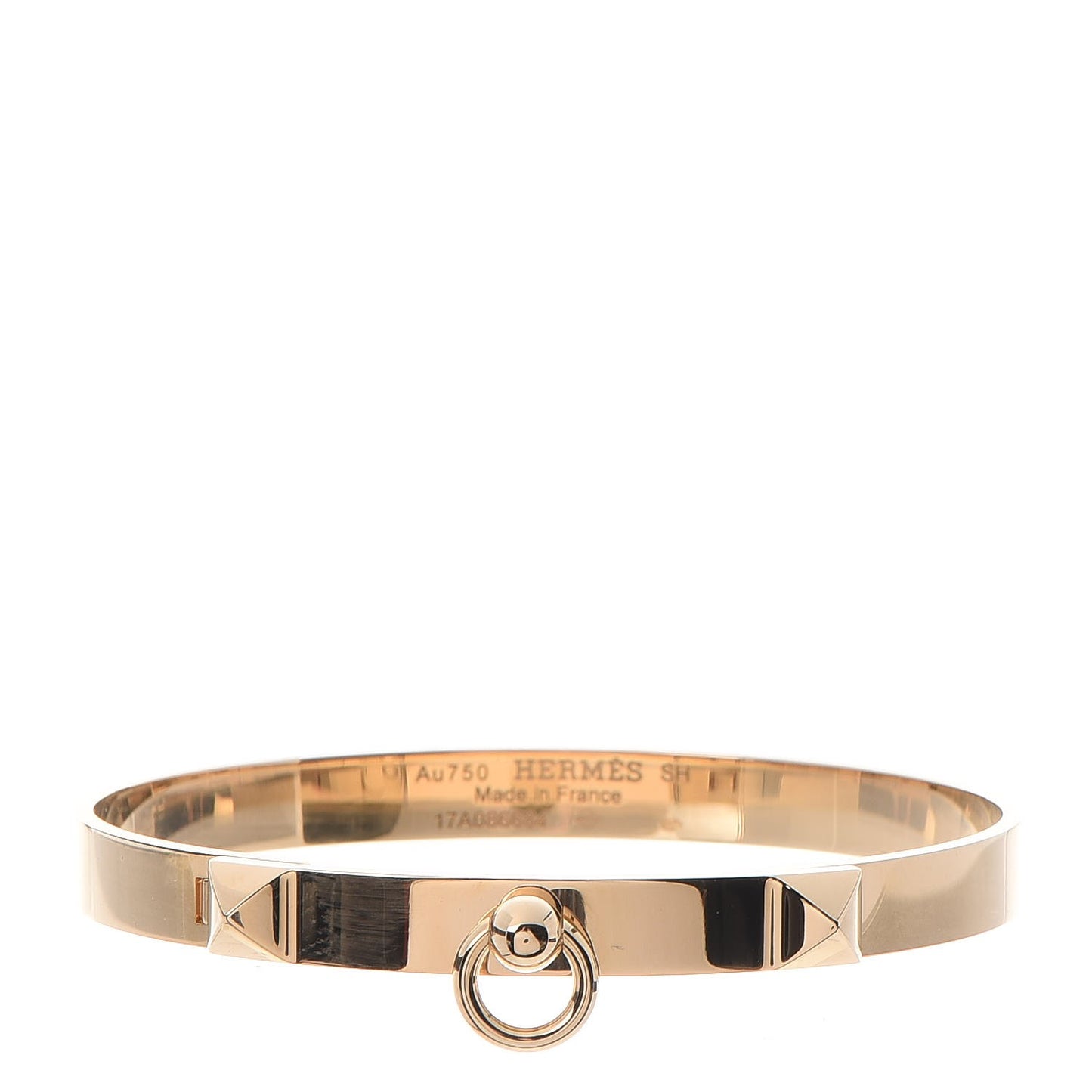 18K Yellow Gold PM Collier De Chien Bracelet SH