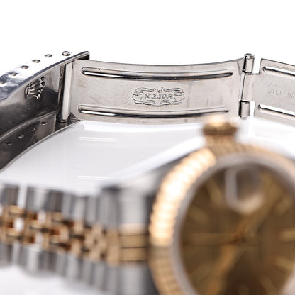 Rolex Stainless Steel 18K Yellow Gold 26mm Oyster Perpetual Datejust Watch Champagne 69173 6 of 7