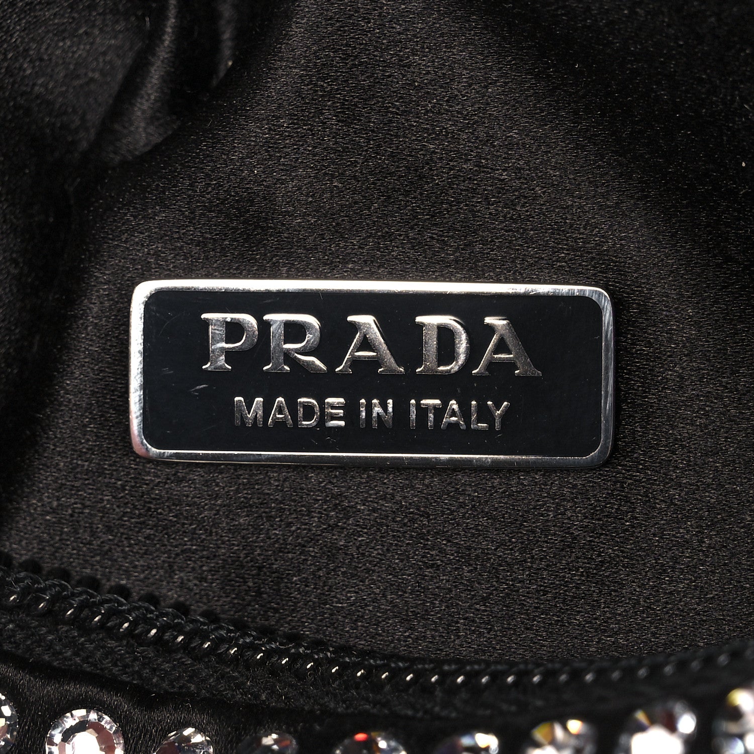 Prada Satin Crystal Mini Re-Edition 2000 Bag Cristal 6 of 9