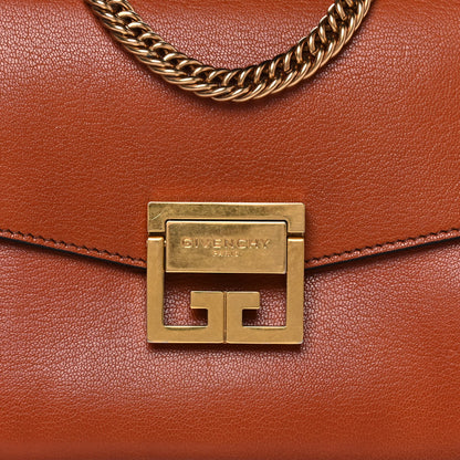 Givenchy Goatskin Suede Small GV3 Shoulder Bag Chestnut 7 of 17