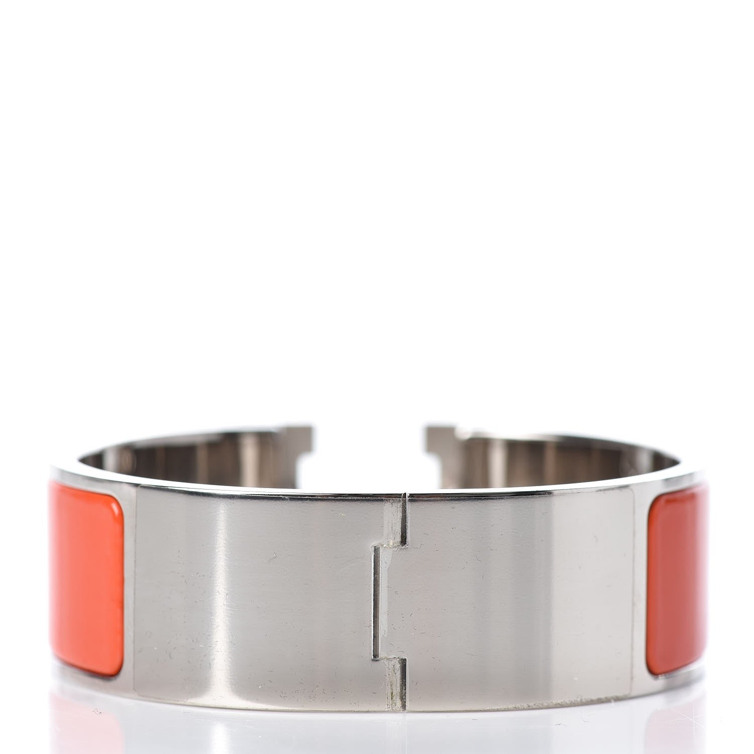 Hermes Enamel Wide Clic Clac H Bracelet PM Orange 3 of 5