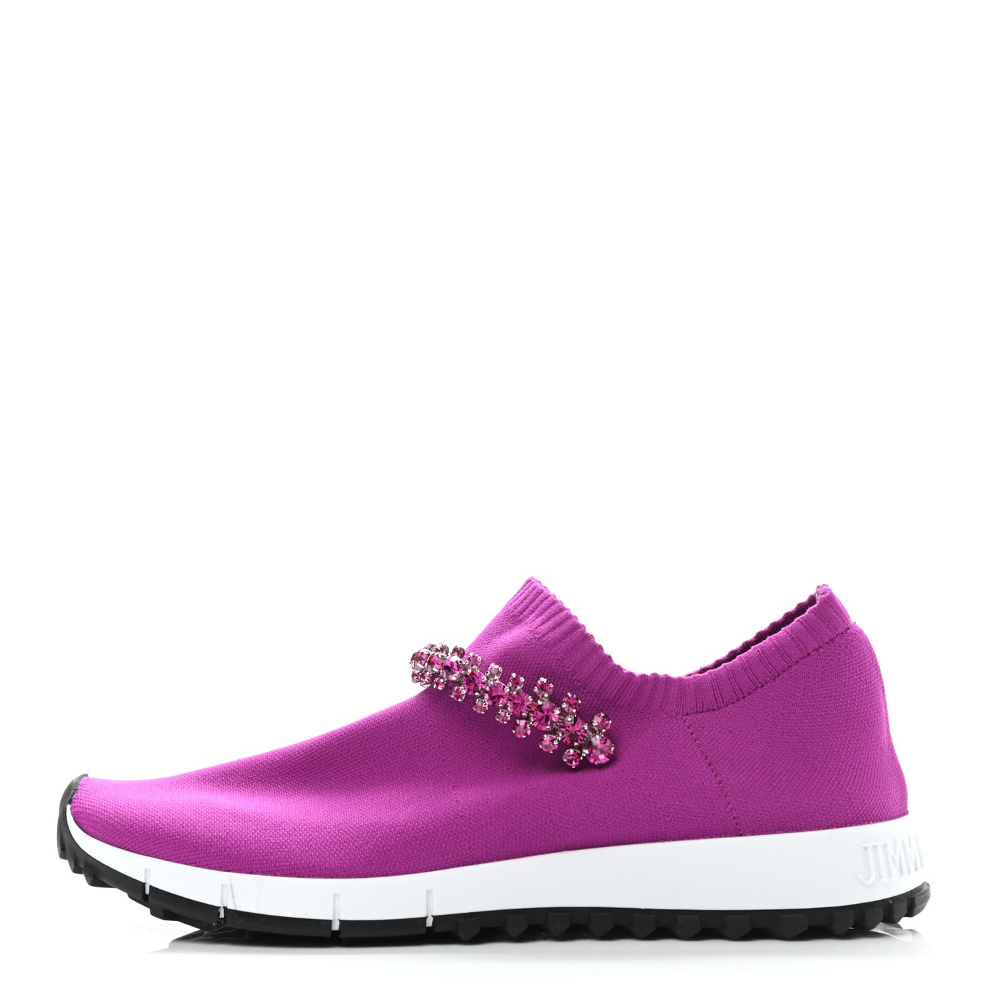 Knit Crystal Verona Sneaker 37.5 Hot Pink Fuchsia