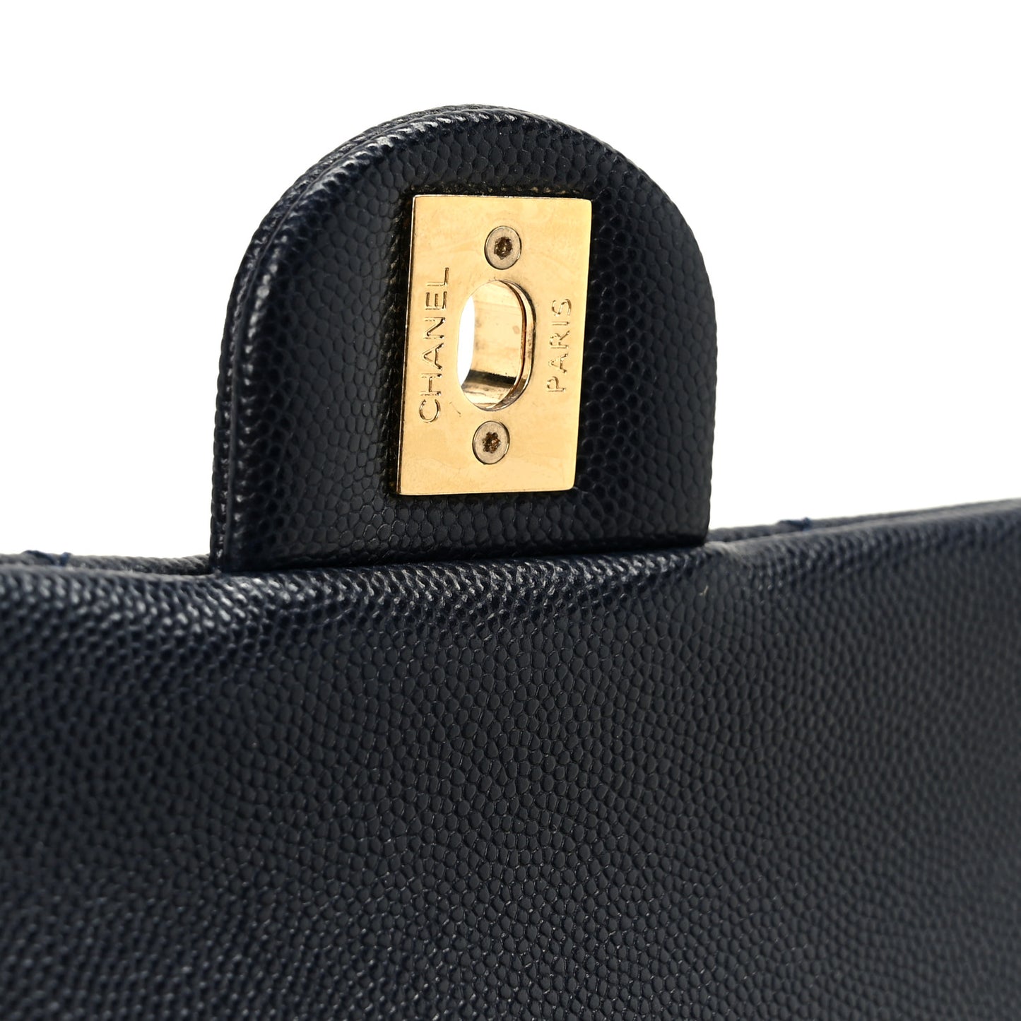 Caviar Quilted Small CC You Flap Navy