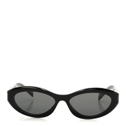 Prada Acetate Oval Sunglasses SPR 26Z Black 2 of 8