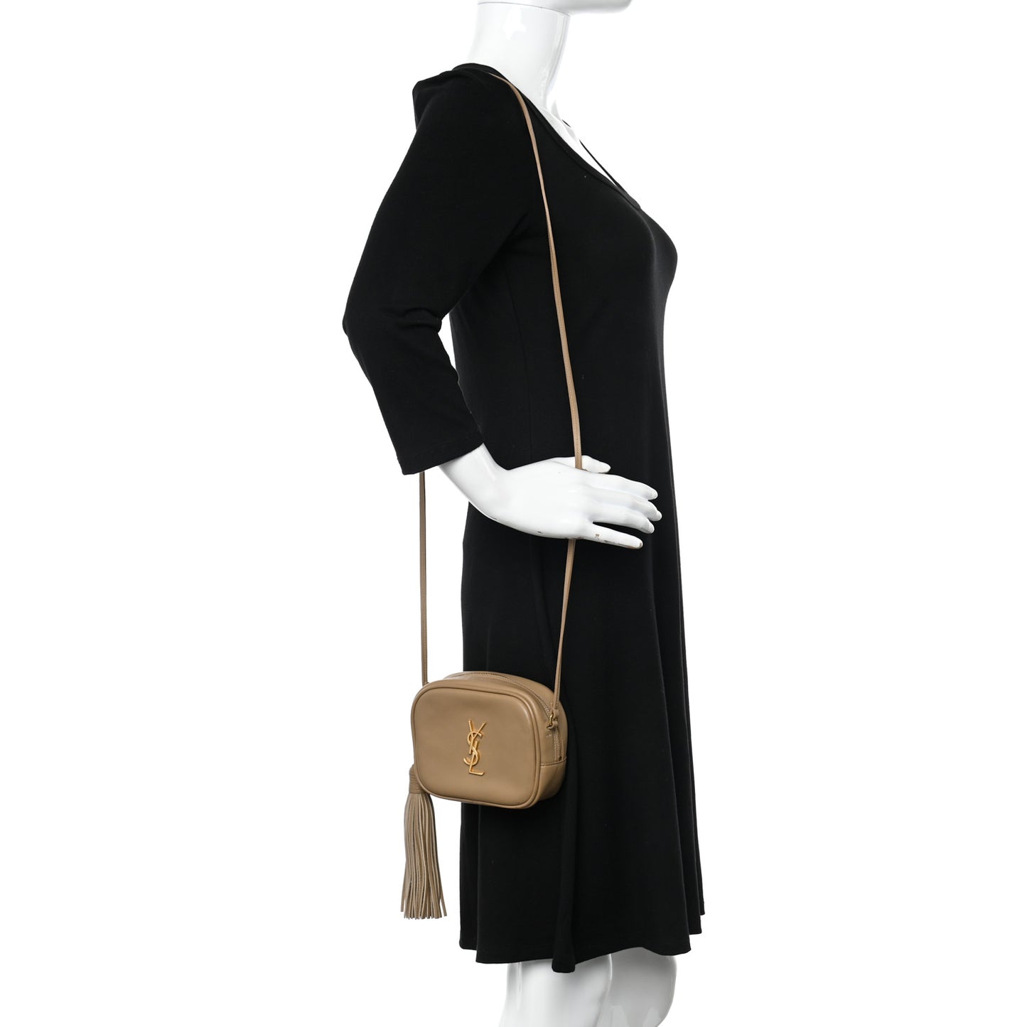 Nappa Monogram Blogger Bag Deep Beige