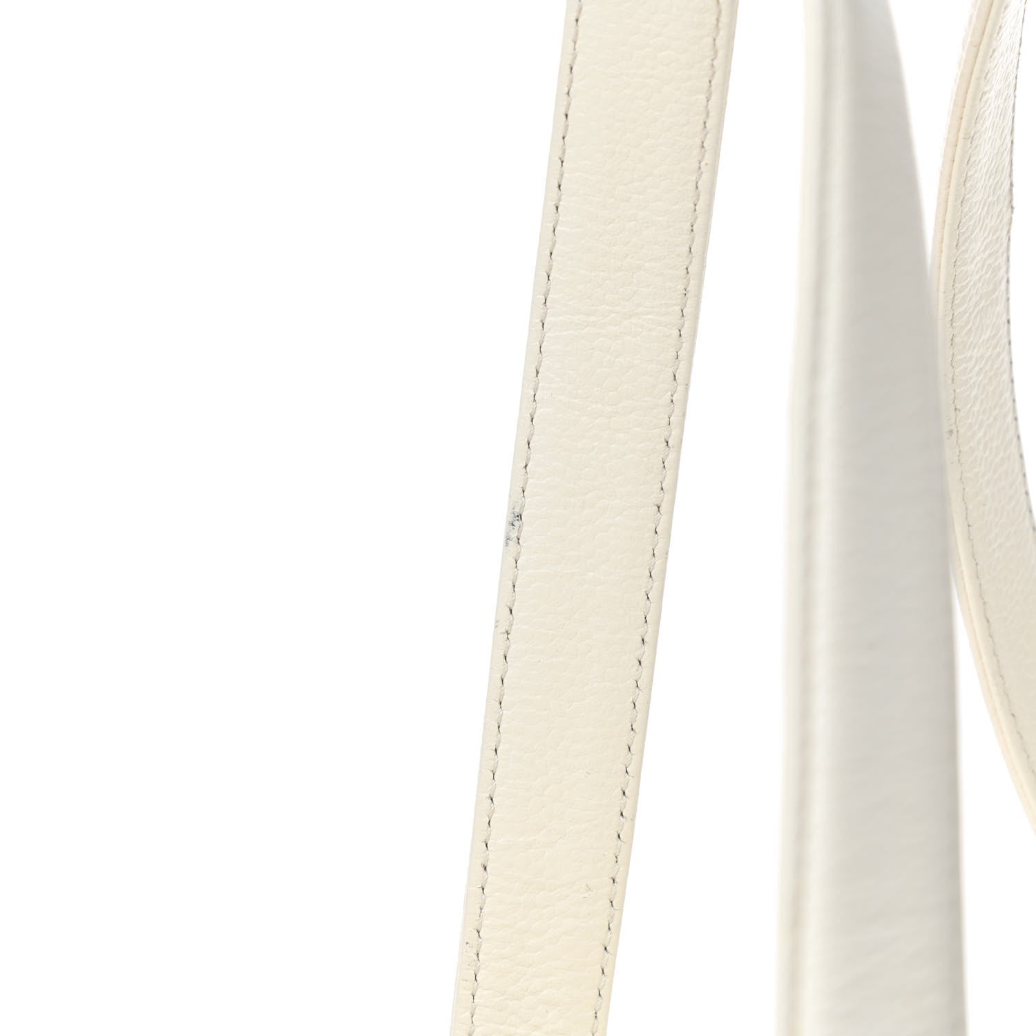 Chanel Caviar Square Stitched Bowler White 12 of 12