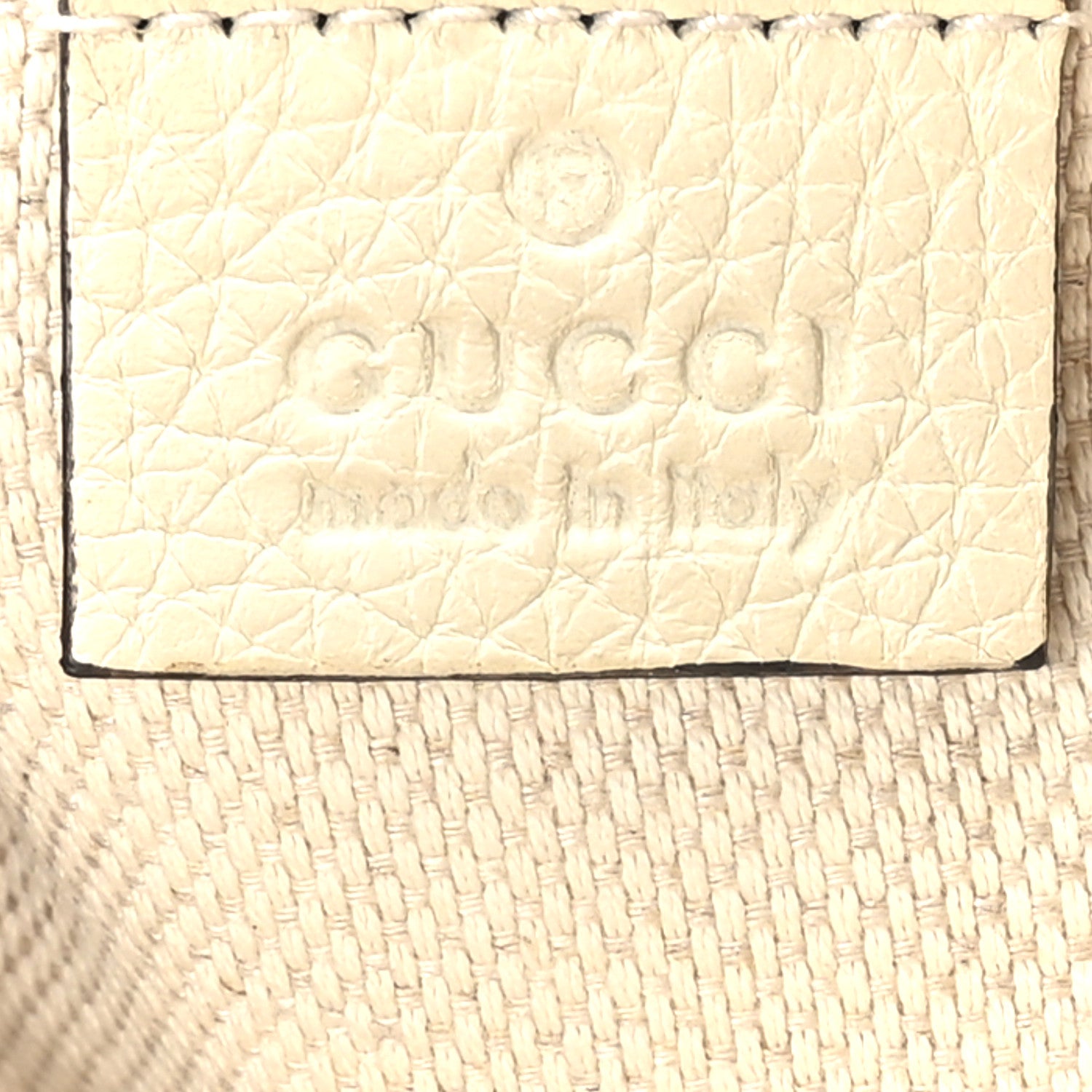 Gucci Pebbled Calfskin Small Soho Disco Bag Off White 6 of 9