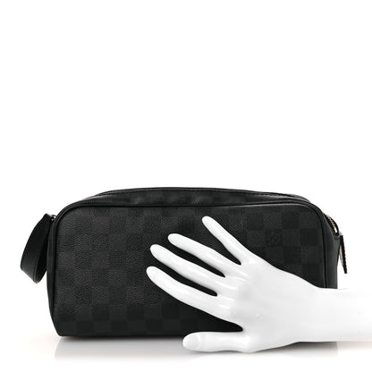 Louis Vuitton Damier Graphite Dopp Kit Toilet Pouch 2 of 11