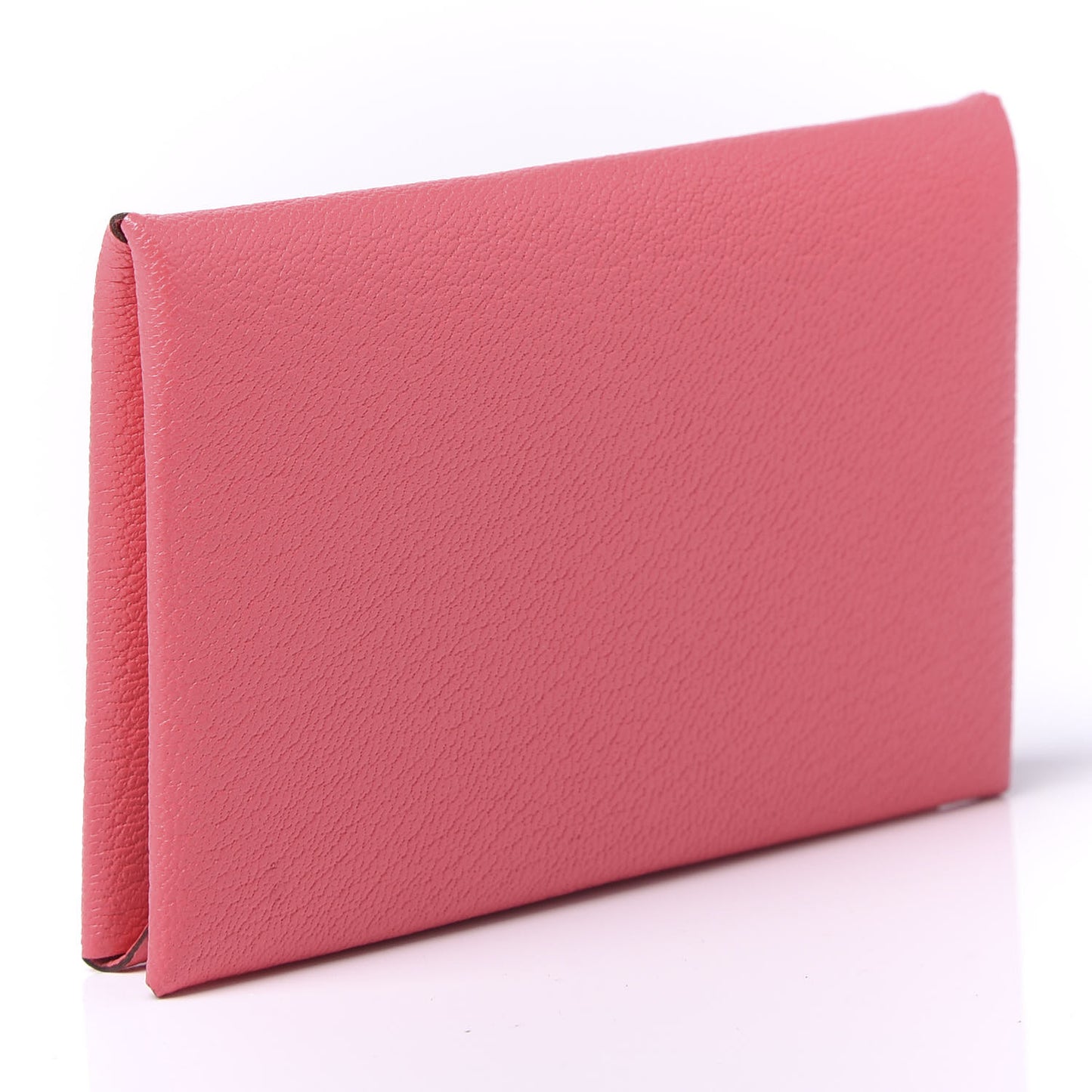 Chevre Mysore Calvi Card Case Rose Lipstick