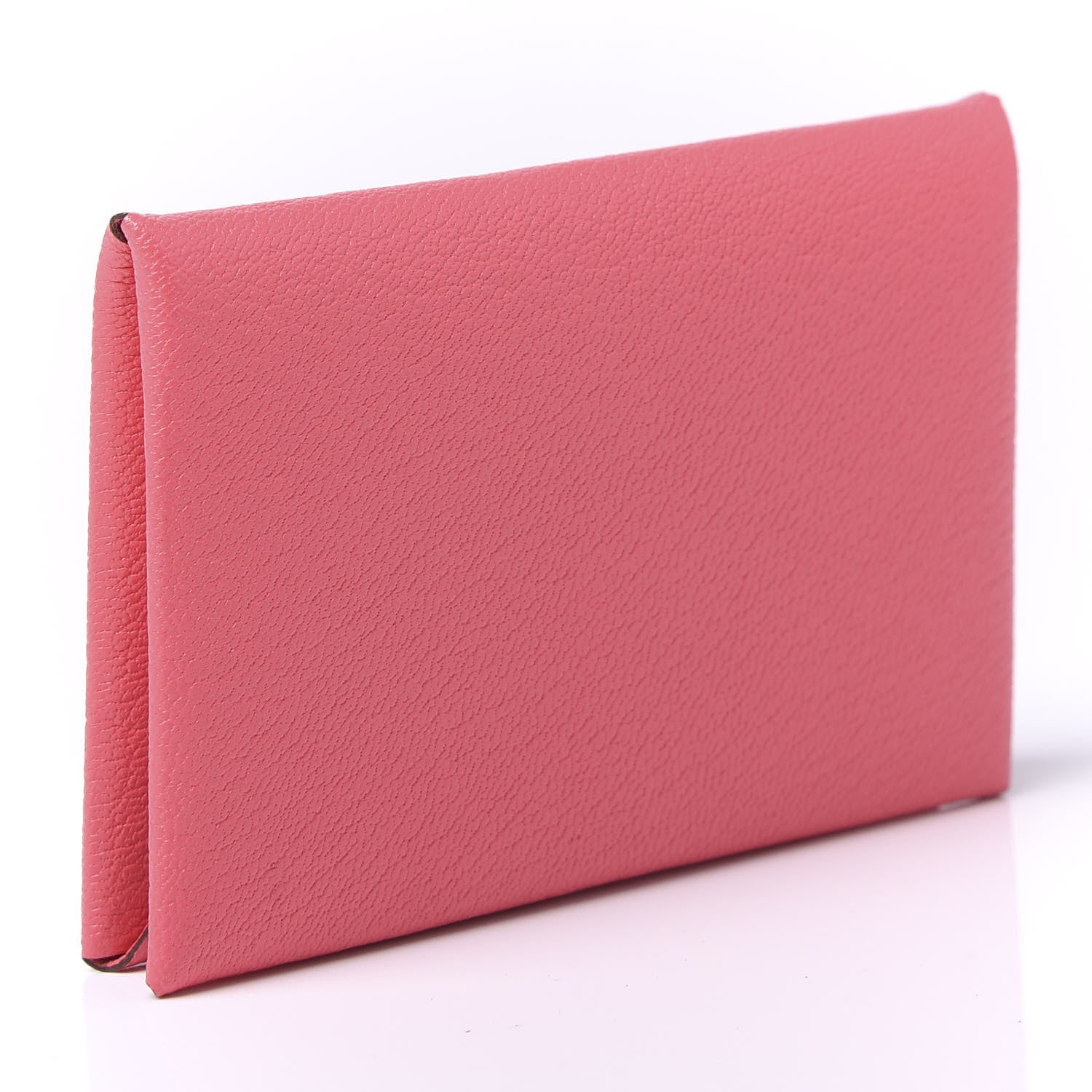 Hermes Chevre Mysore Calvi Card Case Rose Lipstick 2 of 9