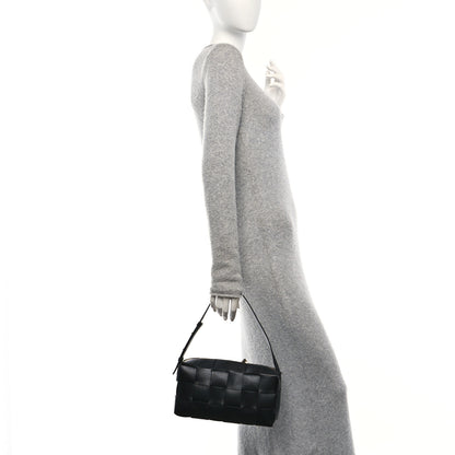 Bottega Veneta Lambskin Maxi Intrecciato Brick Cassette Bag Black 2 of 12