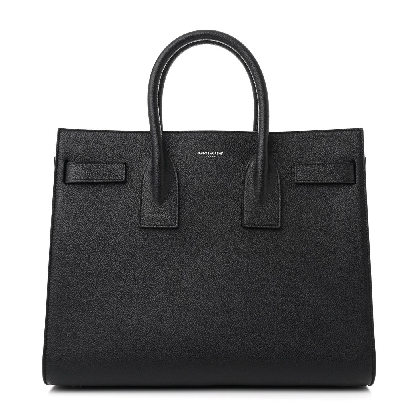 Grained Calfskin Small Sac De Jour Black