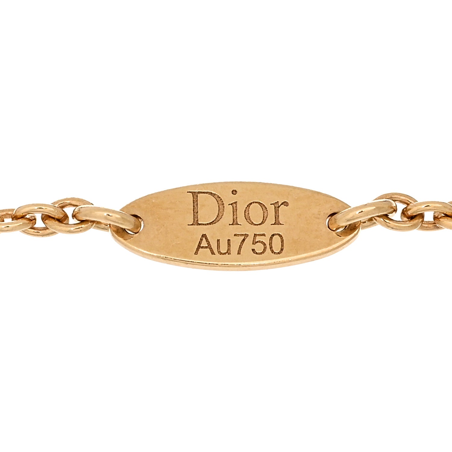 Christian Dior 18K Yellow Gold Diamond Malachite Rose Des Vents Bracelet 3 of 3