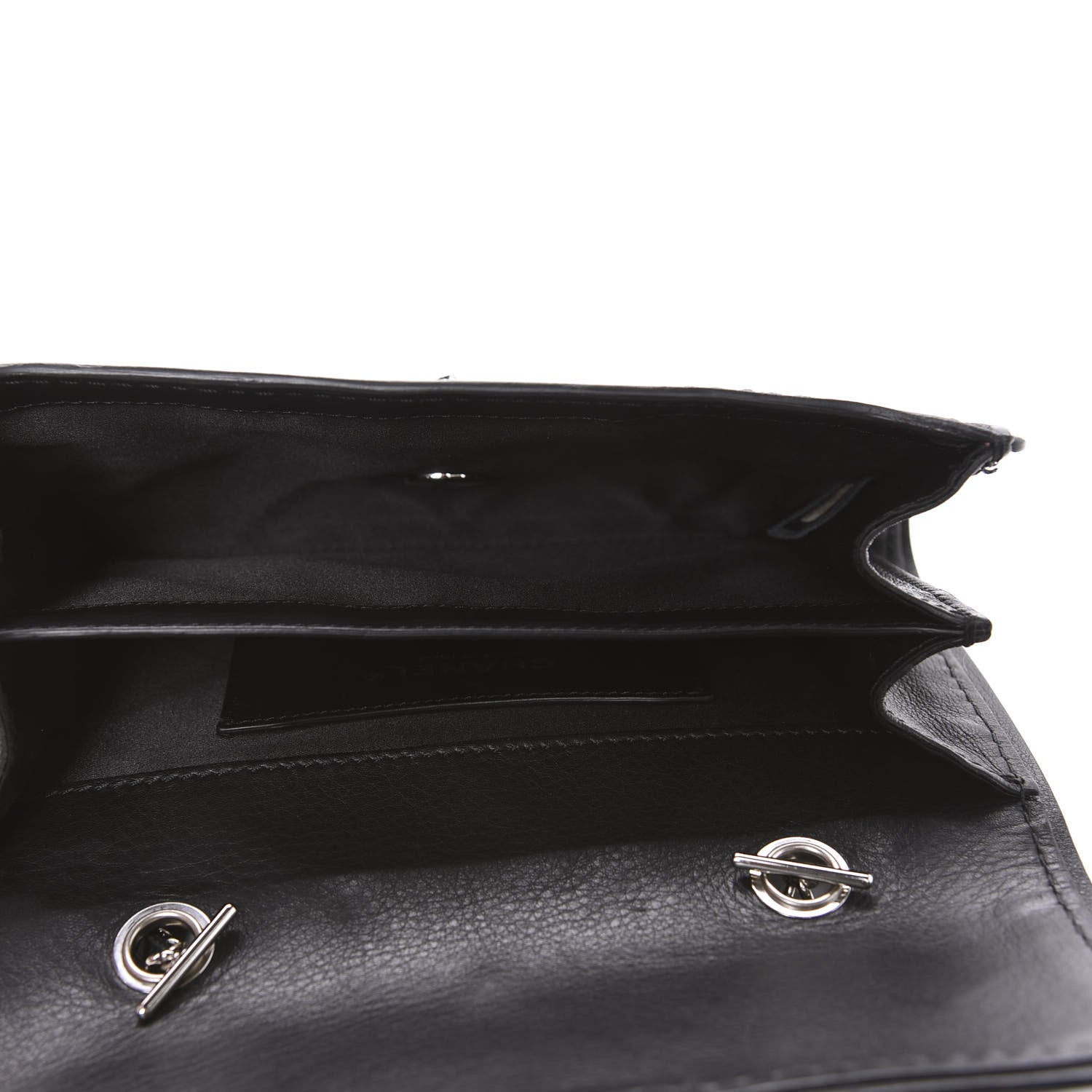 Chanel Calfskin Stitched Clutch Flap Black 5 of 14