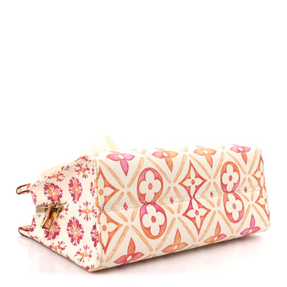 Louis Vuitton Monogram Tiles By The Pool OnTheGo East West Coral 4 of 9