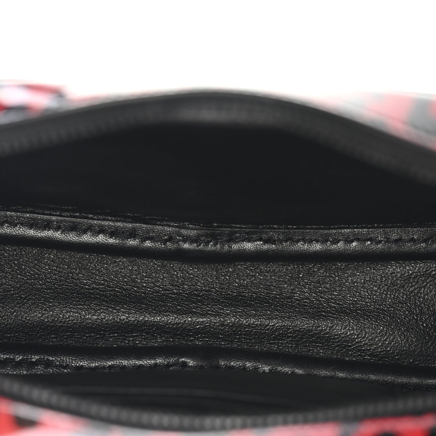 Patent Calfskin Leopard Print Monogram Mini Lou Camera Bag Red