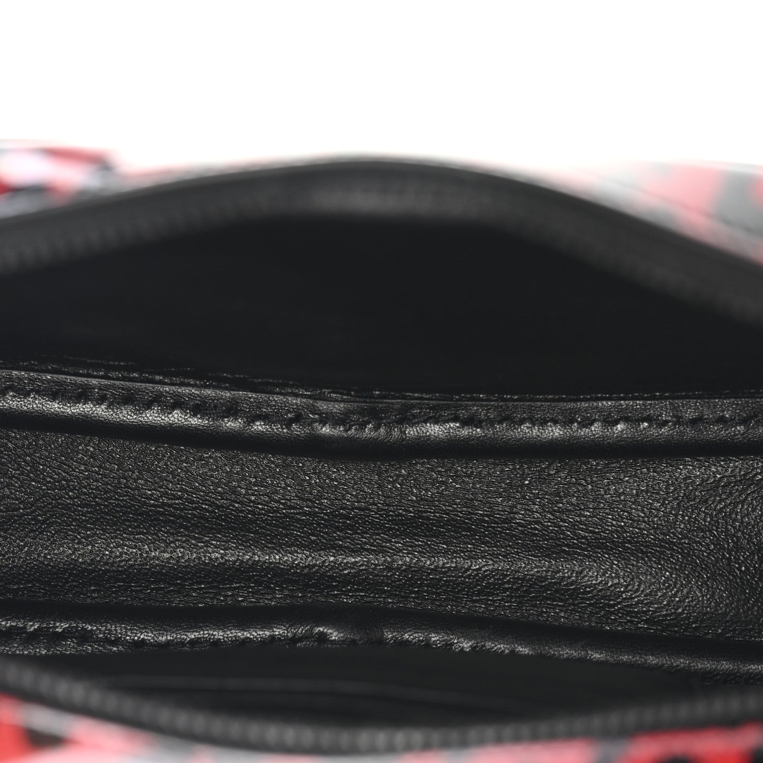 Saint Laurent Patent Calfskin Leopard Print Monogram Mini Lou Camera Bag Red 5 of 11