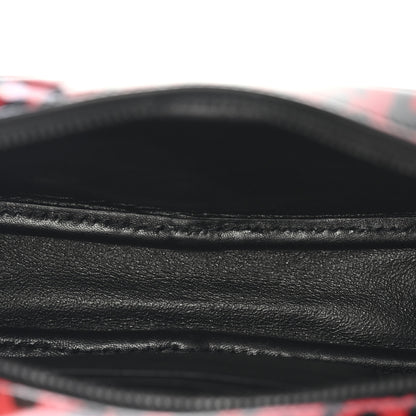 Saint Laurent Patent Calfskin Leopard Print Monogram Mini Lou Camera Bag Red 5 of 11