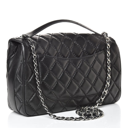 Chanel Lambskin Quilted Jumbo Easy Carry Flap Black 3 of 16