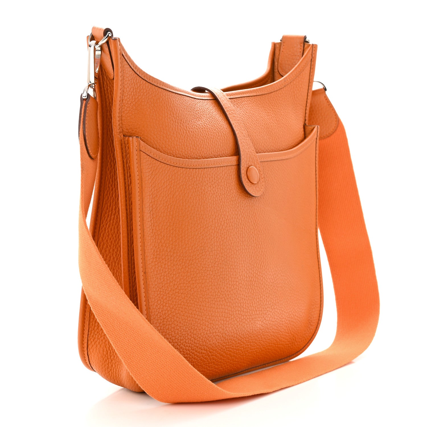 Hermes Taurillon Clemence Evelyne II PM Orange 3 of 11