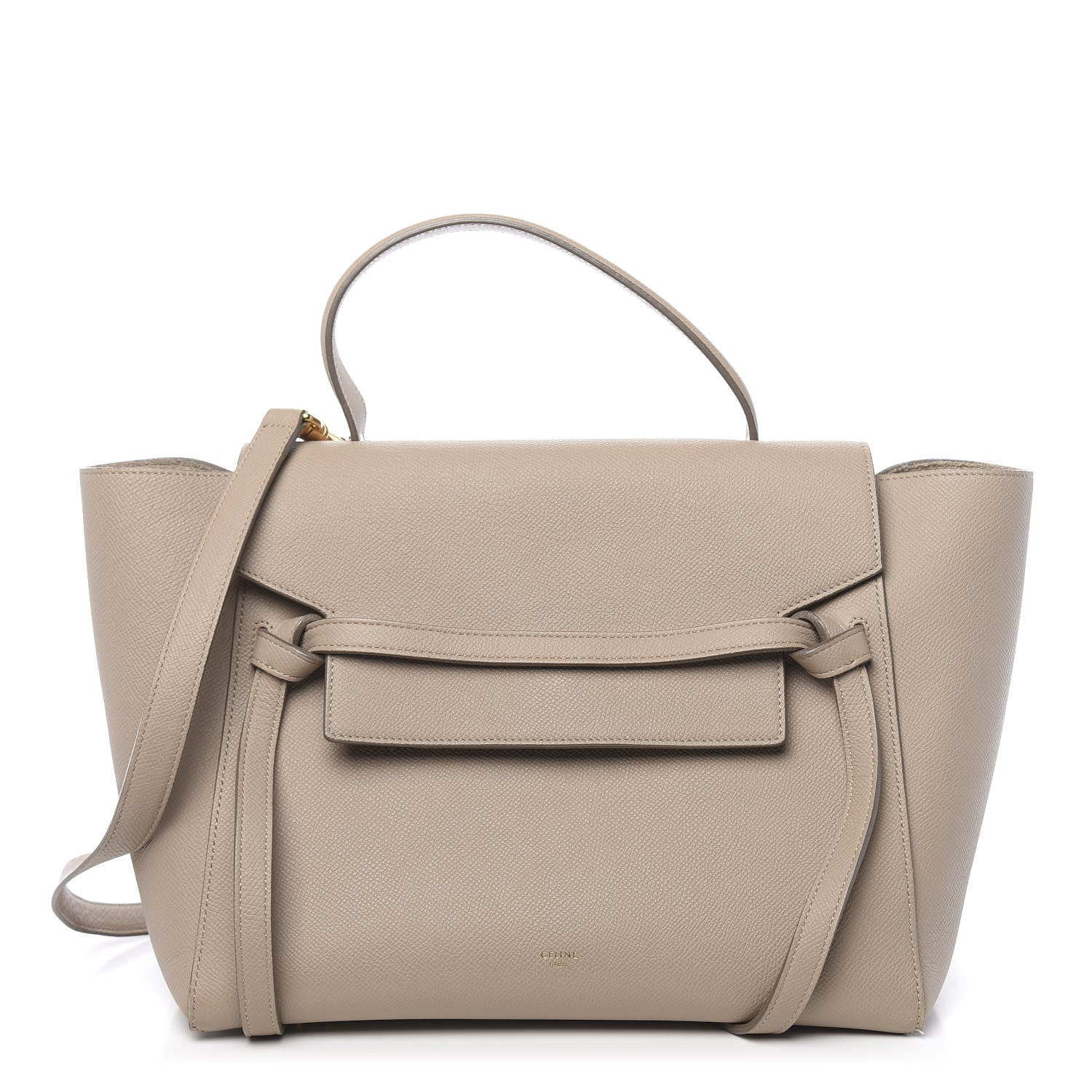 Celine Grained Calfskin Mini Belt Bag Light Taupe 1 of 15