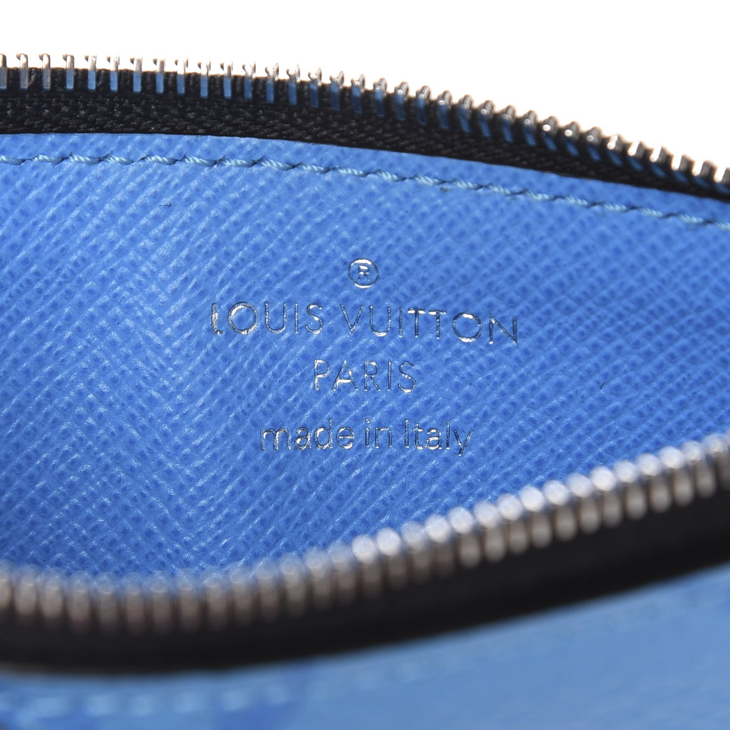 Louis Vuitton Taigarama Coin Card Holder Blue Lagoon 6 of 8
