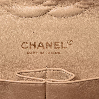 Chanel Caviar Quilted Medium Double Flap Beige Clair 7 of 9