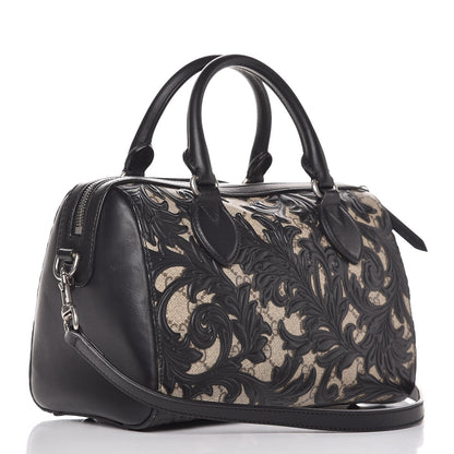 Gucci GG Supreme Monogram Arabesque Small Boston Black 4 of 8