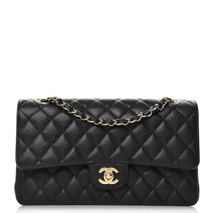 Chanel Caviar Quilted Medium Double Flap Black 1 of 9