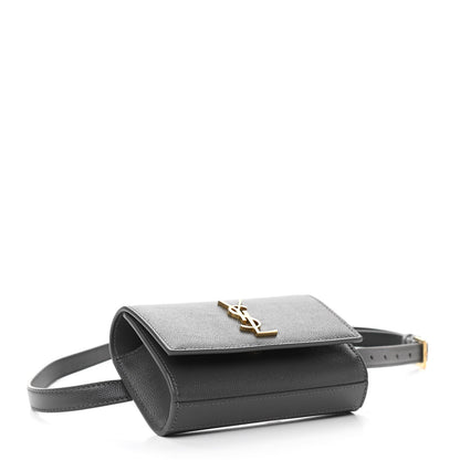 Saint Laurent Grain De Poudre Monogram Kate Belt Bag Storm 4 of 9