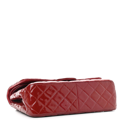 Chanel Patent Quilted Jumbo Double Flap Red 3 of 11