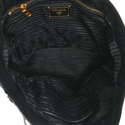 Prada Vitello Shine Top Handle Bag Black 5 of 9