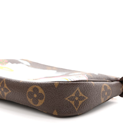 Louis Vuitton Monogram 2022 Christmas Animation Seoul Mini Pochette Accessories Fuchsia 10 of 10