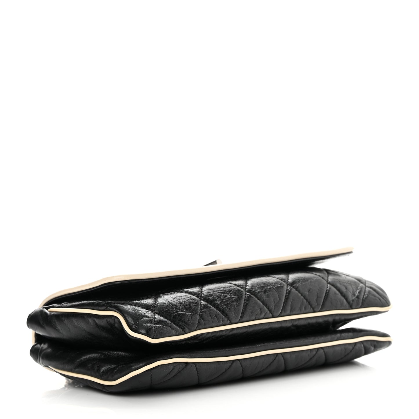 Lambskin East West Mademoiselle Flap Black