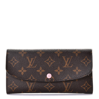 Louis Vuitton Monogram Emilie Wallet Rose Ballerine 1 of 6