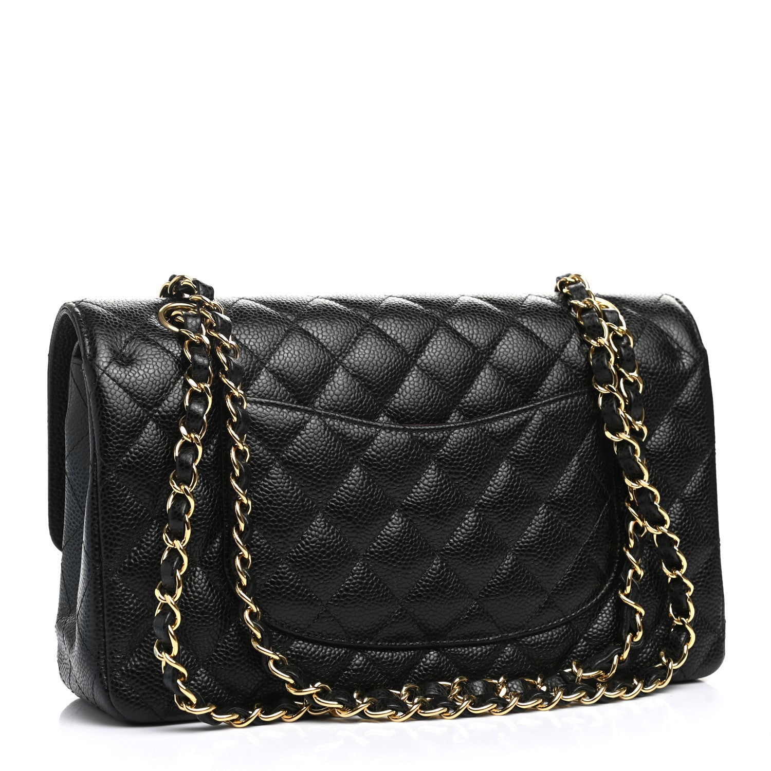 Chanel Caviar Quilted Medium Double Flap Black 3 of 12