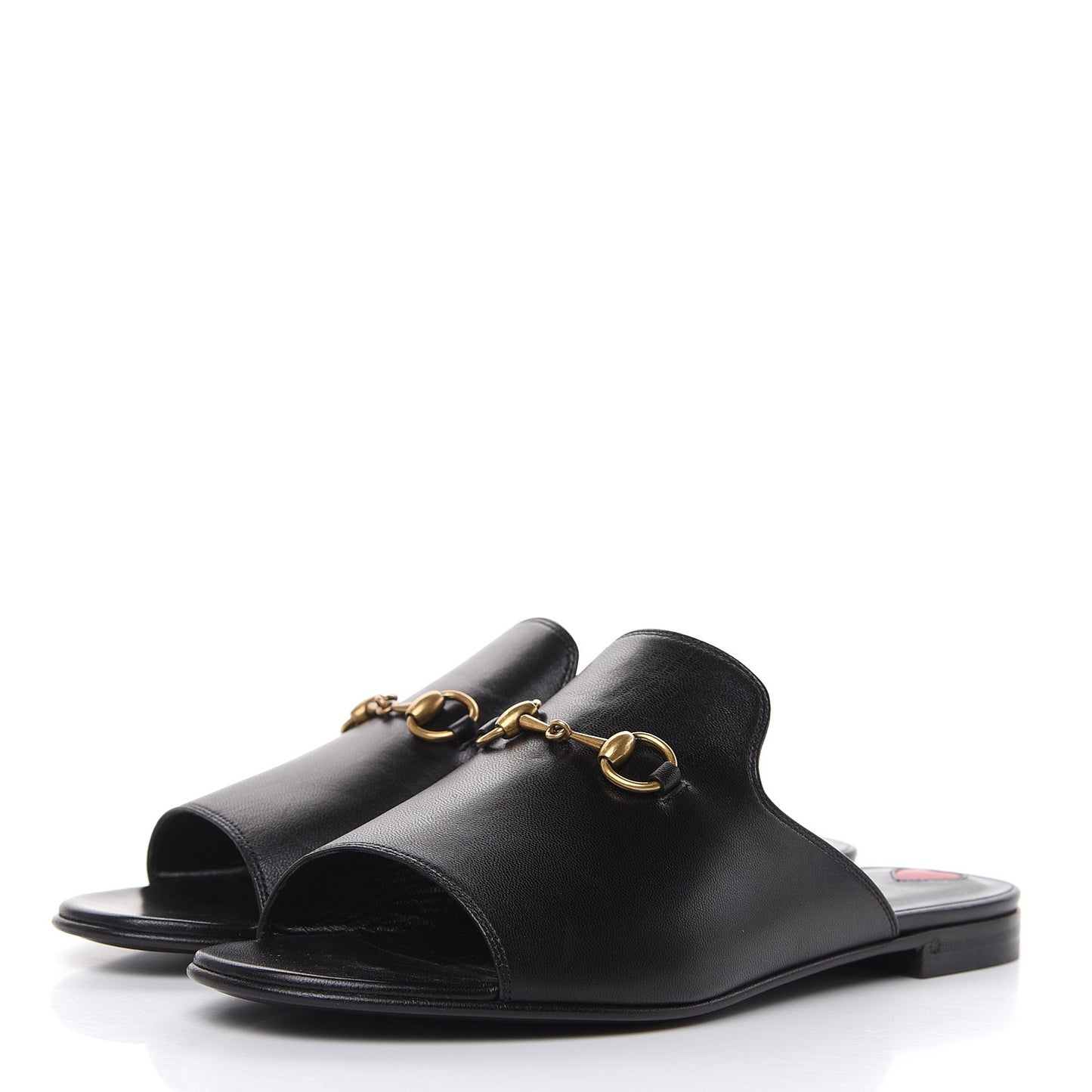Malaga Kid Horsebit Slide Sandals 38.5 Black