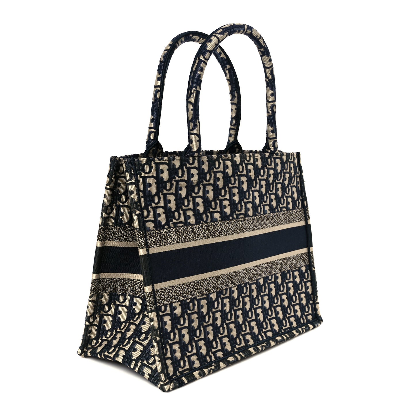 Oblique Medium Book Tote Blue Multicolor