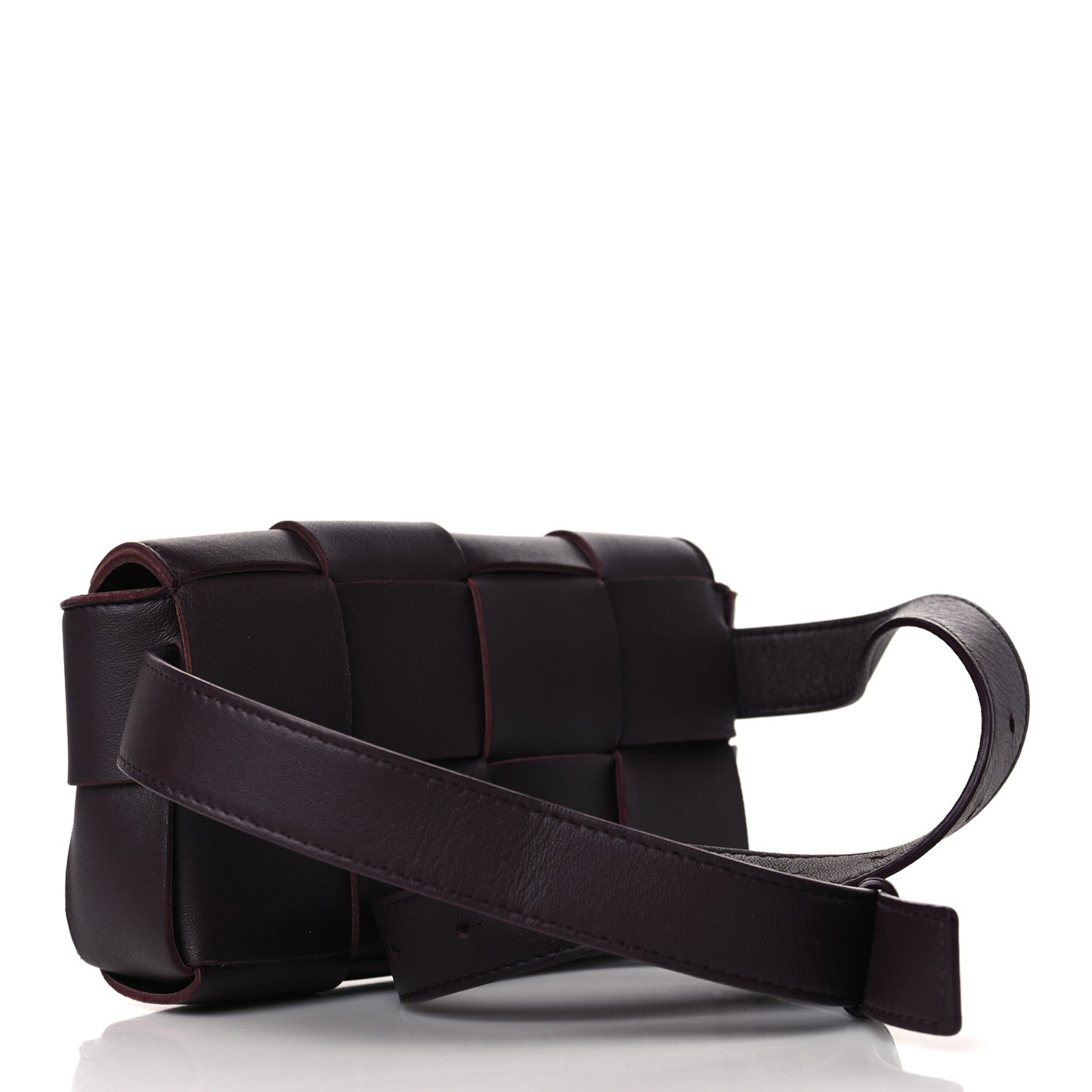 Nappa Maxi Intreccio The Belt Cassette Bag Grape