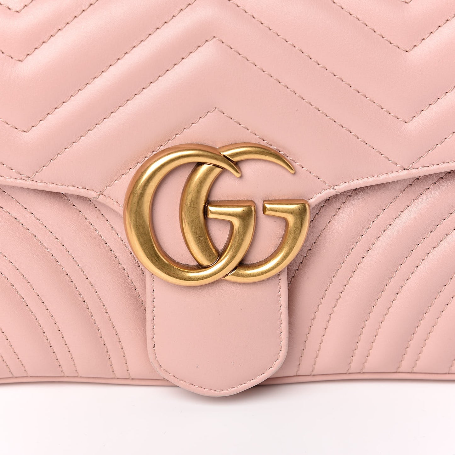 Calfskin Matelasse Small GG Marmont Shoulder Bag Perfect Pink
