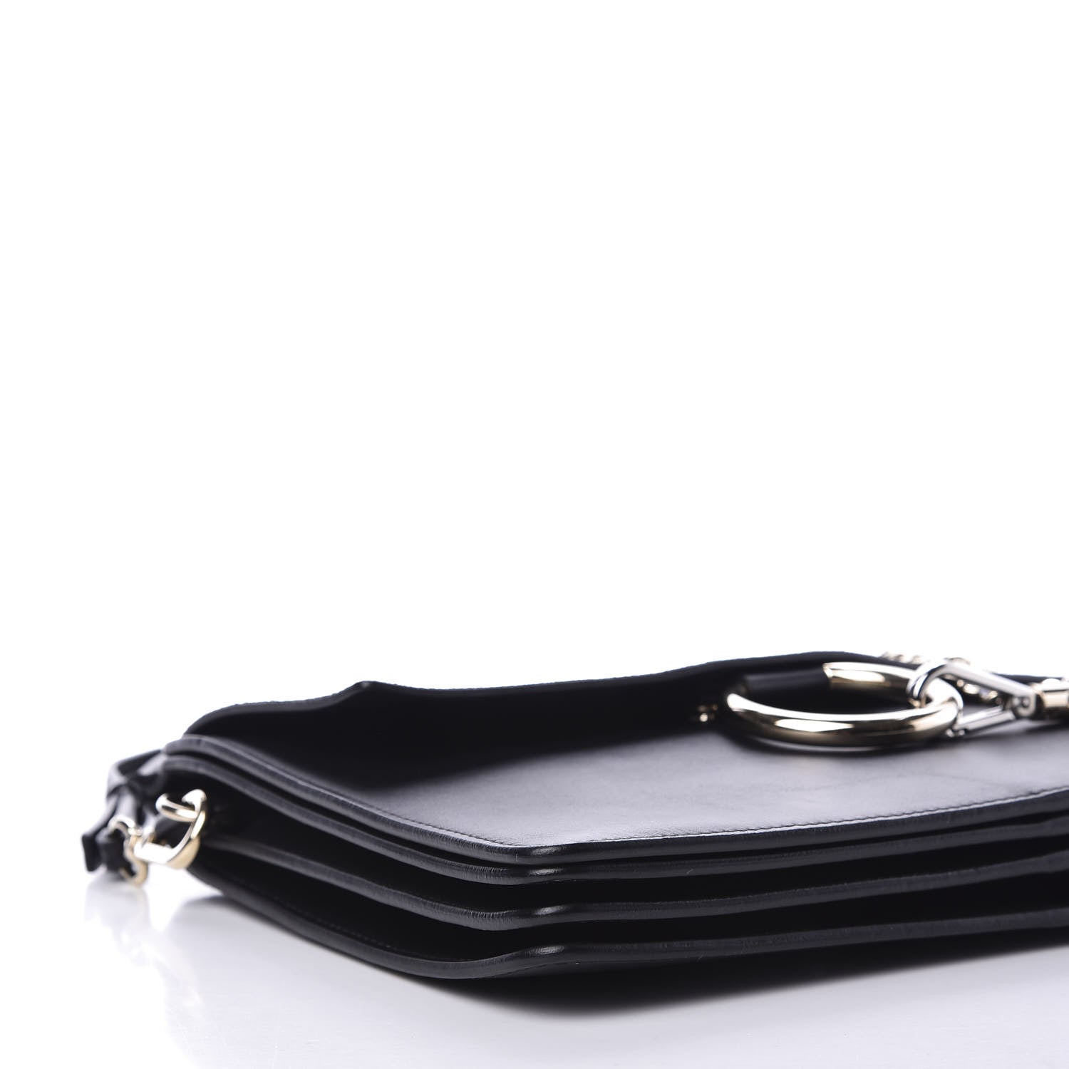 Chloe Suede Calfskin Medium Faye Shoulder Bag Black 5 of 9