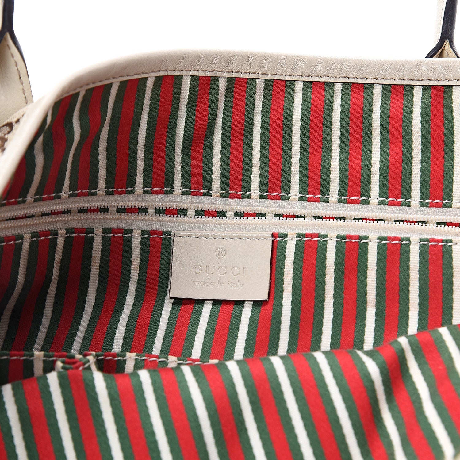 Gucci Monogram Medium New Britt Tote Off White 5 of 7