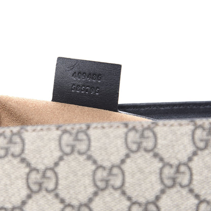 Gucci GG Supreme Monogram Calfskin Medium Padlock Shoulder Bag Beige Black Cuir 6 of 13