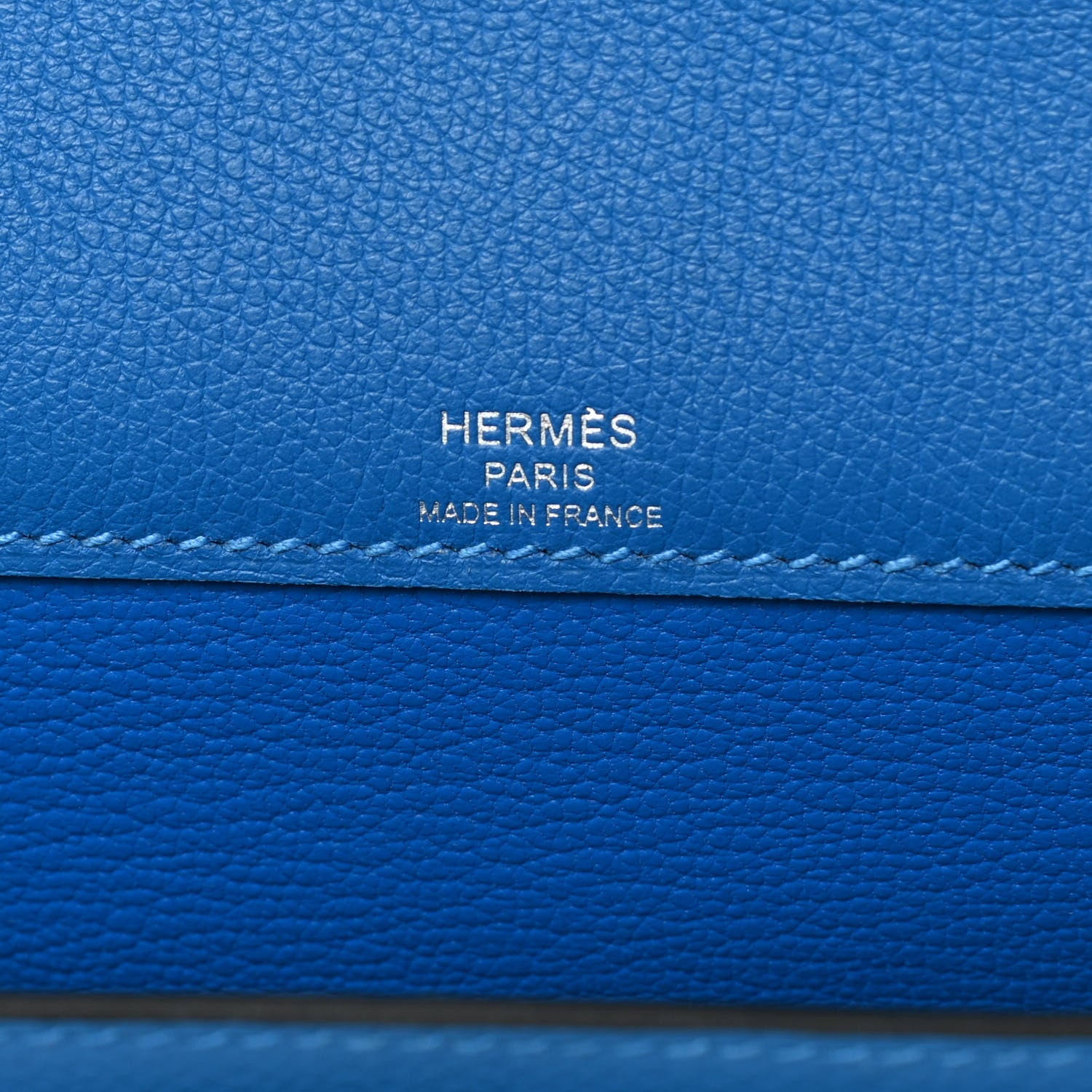 Hermes Evercolor Evergran Barenia Colormatic Kelly Depeches 25 Pouch Blue Hydra Black Fauve 6 of 9