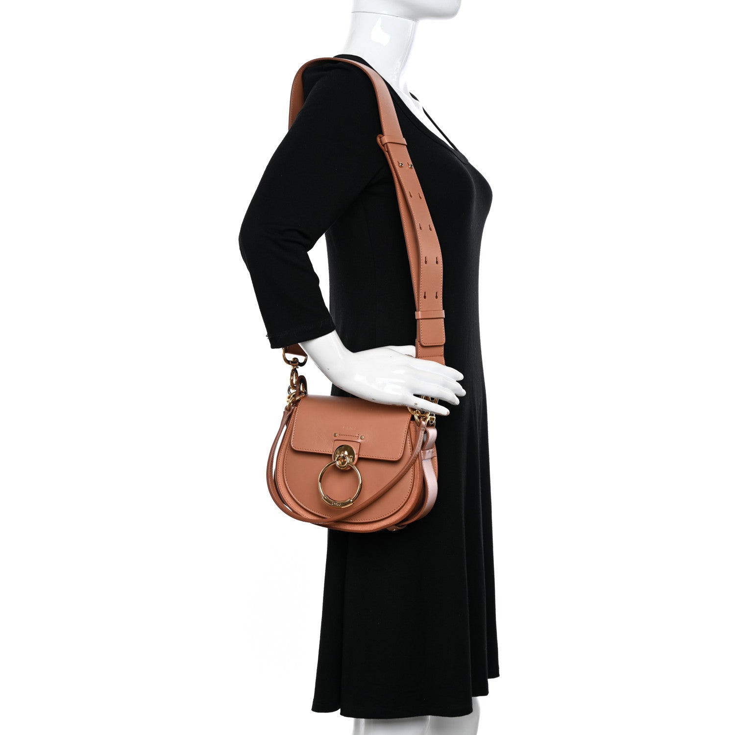 Chloe Calfskin Small Tess Bag Muted Brown 2 of 16