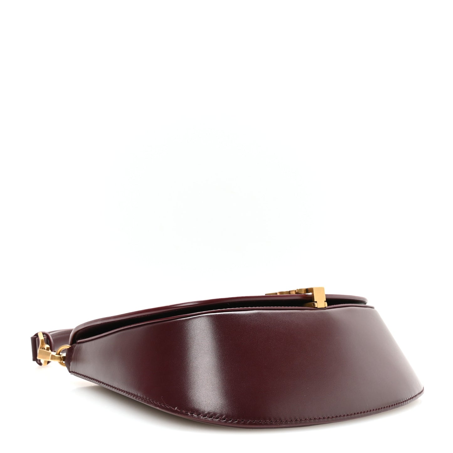 Box Calfskin Mini Voltaire Top Handle Bag Cabernet