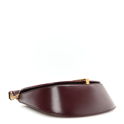 Saint Laurent Box Calfskin Mini Voltaire Top Handle Bag Cabernet 4 of 10