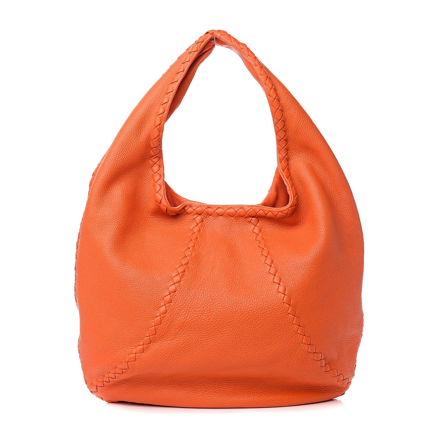 Cervo Deerskin Large Hobo Tangerine