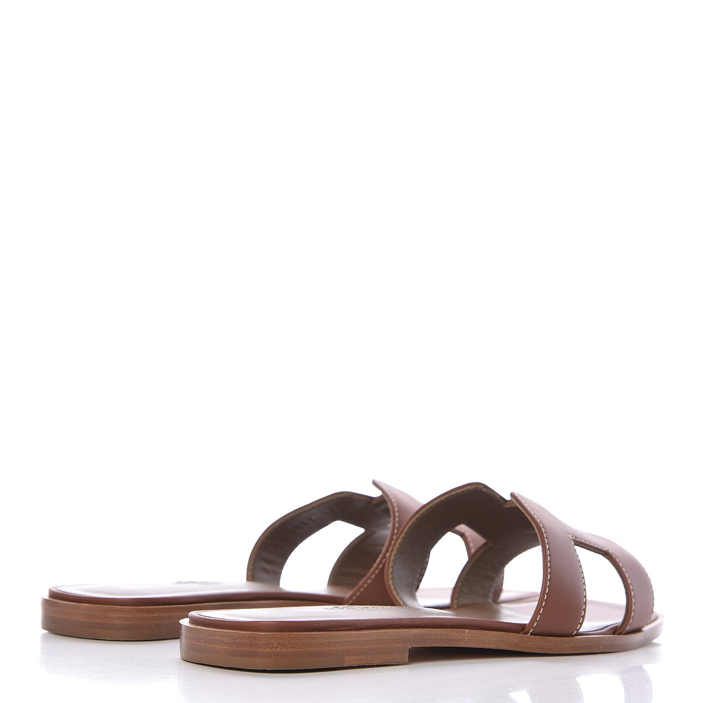 Box Calfskin Oran Sandals 36.5 Gold